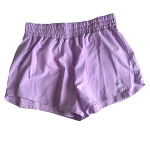 Nike Womens Dri FIT Ultra High Waisted 3" Brief Lined Shorts Medium Purple NWT